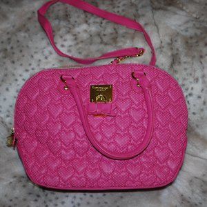PRICE REDUCED - Betsey Johnson Pink Puffed Heart Purse
